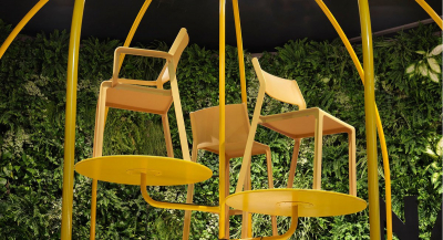 Комплект пластиковых стульев Nardi Trill Bistrot Set 2 стеклопластик горчичный Фото 9