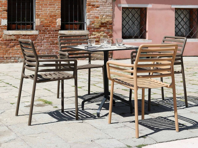 Комплект пластиковых кресел Nardi Doga Set 4 стеклопластик капучино Фото 12