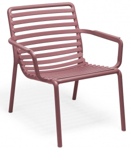 Комплект пластиковых кресел Nardi Doga Relax Set 4 стеклопластик марсала Фото 4