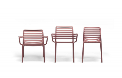 Комплект пластиковых кресел Nardi Doga Relax Set 4 стеклопластик марсала Фото 13