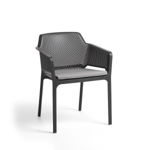 Комплект пластиковых кресел Nardi Net Set 4 стеклопластик антрацит Фото 5