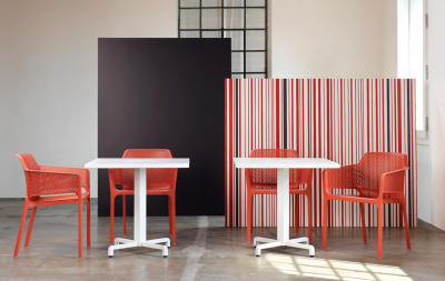 Комплект пластиковых кресел Nardi Net Set 2 стеклопластик коралловый Фото 8