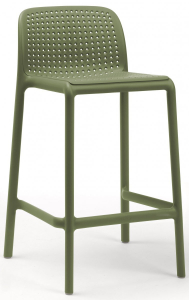 Комплект пластиковых полубарных стульев Nardi Lido Mini Set 4 стеклопластик агава Фото 4