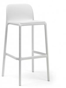 Комплект пластиковых барных стульев Nardi Faro Set 4 стеклопластик белый Фото 4