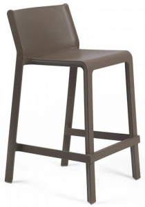 Комплект пластиковых полубарных стульев Nardi Trill Stool Mini Set 2 стеклопластик табак Фото 4