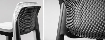 Комплект пластиковых барных стульев Nardi Net Stool Set 2 стеклопластик антрацит Фото 6