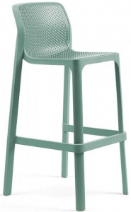 Комплект пластиковых барных стульев Nardi Net Stool Set 4 стеклопластик ментоловый Фото 4