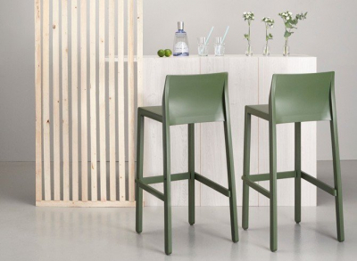 Комплект пластиковых барных стульев Scab Design Kate Set 4 технополимер зеленый Фото 7