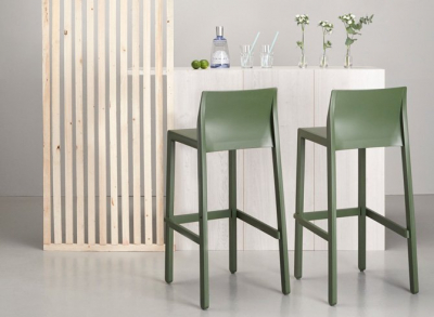 Комплект пластиковых полубарных стульев Scab Design Kate Set 2 технополимер зеленый Фото 7