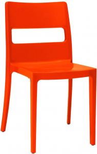 Комплект пластиковых стульев Scab Design Sai Set 2 стеклопластик оранжевый Фото 3