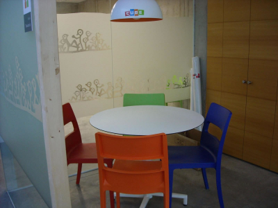 Комплект пластиковых стульев Scab Design Sai Set 4 стеклопластик оранжевый Фото 6