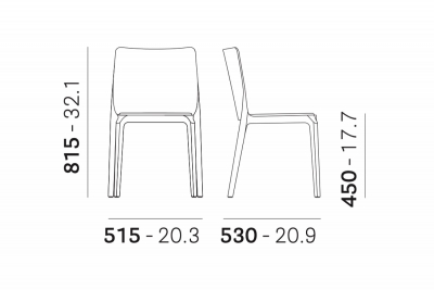 Комплект прозрачных стульев PEDRALI Blitz Set 2 поликарбонат прозрачный Фото 2