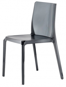 Комплект прозрачных стульев PEDRALI Blitz Set 4 поликарбонат серый Фото 4