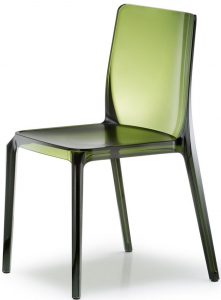 Комплект прозрачных стульев PEDRALI Blitz Set 4 поликарбонат зеленый Фото 4