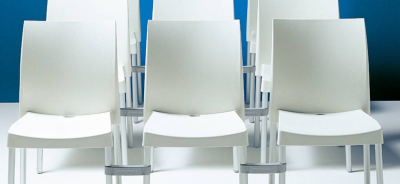 Комплект пластиковых стульев PEDRALI Ice Set 2 алюминий, полипропилен слоновая кость Фото 8