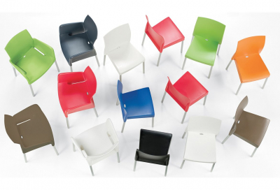 Комплект пластиковых стульев PEDRALI Ice Set 2 алюминий, полипропилен слоновая кость Фото 9