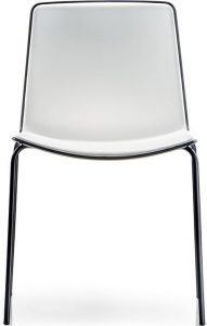 Комплект пластиковых стульев PEDRALI Tweet Set 2 металл, стеклопластик белый, черный Фото 4