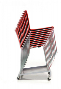 Комплект пластиковых стульев PEDRALI Tweet Set 2 металл, стеклопластик белый, черный Фото 8