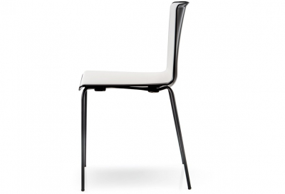 Комплект пластиковых стульев PEDRALI Tweet Set 4 металл, стеклопластик белый, черный Фото 5