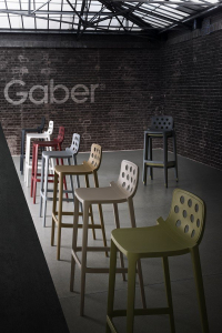 Комплект пластиковых барных стульев Gaber Isidoro 76 Set 2 металл-полимер серый Фото 7