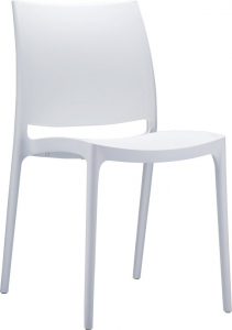 Комплект пластиковых стульев Siesta Contract Maya Set 4 пластик белый Фото 4