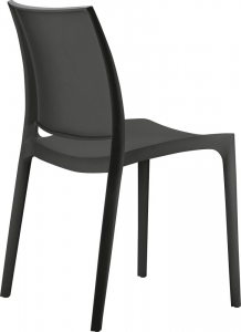 Комплект пластиковых стульев Siesta Contract Maya Set 4 пластик черный Фото 5