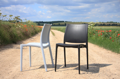 Комплект пластиковых стульев Siesta Contract Maya Set 4 пластик черный Фото 15
