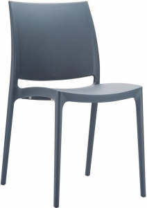 Комплект пластиковых стульев Siesta Contract Maya Set 4 пластик темно-серый Фото 4