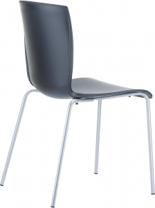 Комплект пластиковых стульев Siesta Contract Mio Set 4 сталь, полипропилен черный Фото 5