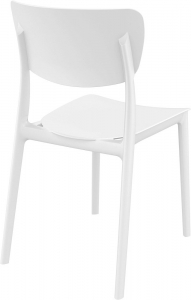 Комплект пластиковых стульев Siesta Contract Monna Set 4 стеклопластик белый Фото 5