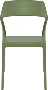 Комплект пластиковых стульев Siesta Contract Snow Set 4 стеклопластик оливковый Фото 5