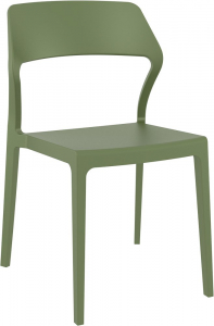 Комплект пластиковых стульев Siesta Contract Snow Set 4 стеклопластик оливковый Фото 6