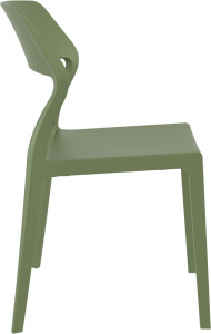 Комплект пластиковых стульев Siesta Contract Snow Set 4 стеклопластик оливковый Фото 7