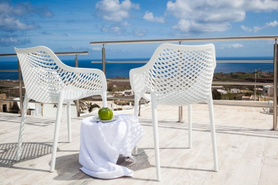 Комплект пластиковых кресел Siesta Contract Air XL Set 2 стеклопластик белый Фото 27