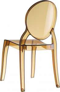 Комплект прозрачных стульев Siesta Contract Elizabeth Set 4 поликарбонат янтарный Фото 4