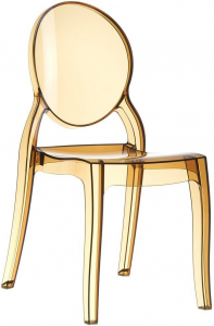 Комплект прозрачных стульев Siesta Contract Elizabeth Set 4 поликарбонат янтарный Фото 6