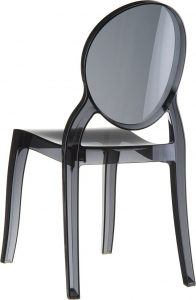 Комплект прозрачных стульев Siesta Contract Elizabeth Set 2 поликарбонат черный Фото 6