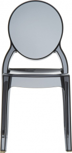 Комплект прозрачных стульев Siesta Contract Elizabeth Set 4 поликарбонат черный Фото 5