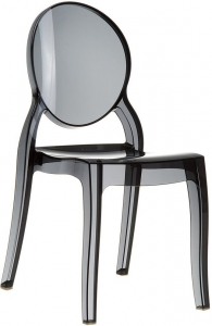 Комплект прозрачных стульев Siesta Contract Elizabeth Set 4 поликарбонат черный Фото 4