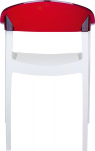 Комплект пластиковых кресел Siesta Contract Carmen Set 2 стеклопластик, поликарбонат белый, красный Фото 6