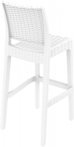 Комплект пластиковых барных стульев Siesta Contract Jamaica Set 2 стеклопластик белый Фото 6