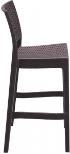 Комплект пластиковых барных стульев Siesta Contract Jamaica Set 4 стеклопластик коричневый Фото 6
