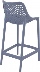 Комплект пластиковых полубарных стульев Siesta Contract Air Bar 65 Set 4 стеклопластик темно-серый Фото 7