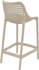 Комплект пластиковых полубарных стульев Siesta Contract Air Bar 65 Set 2 стеклопластик бежевый Фото 4
