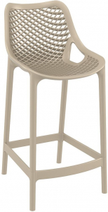 Комплект пластиковых полубарных стульев Siesta Contract Air Bar 65 Set 2 стеклопластик бежевый Фото 5
