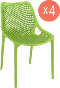 Комплект пластиковых стульев Siesta Contract Air Set 4 стеклопластик зеленый Фото 1