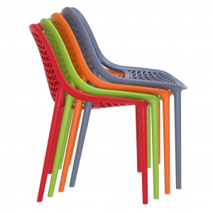 Комплект пластиковых стульев Siesta Contract Air Set 4 стеклопластик зеленый Фото 9