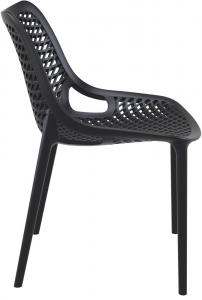 Комплект пластиковых стульев Siesta Contract Air Set 4 стеклопластик черный Фото 7