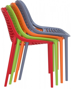 Комплект пластиковых стульев Siesta Contract Air Set 4 стеклопластик черный Фото 9