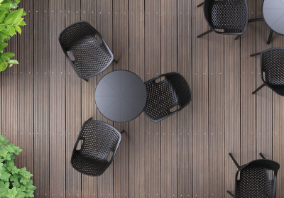 Комплект пластиковых стульев Siesta Contract Air Set 4 стеклопластик черный Фото 18